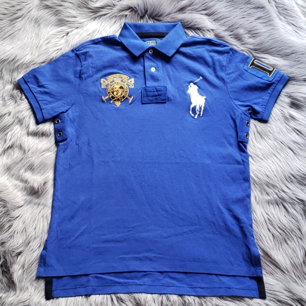 Polo Ralph Lauren blue big pony polo shirt